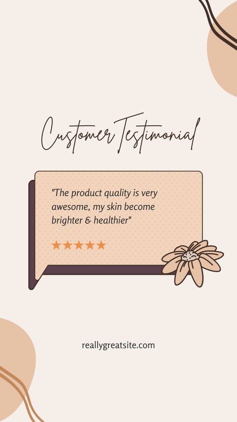 Beige Organic Product Testimonial Instagram Story Canva Template #goodware #luoffa #canva #template Testimonial Design Layout Templates, Review Design Layout, Testimonial Design Layout, Customer Review Design, Testimonials Design Inspiration, Product Review Template, Reviews Template Instagram, Testimonial Template, Feedback Template