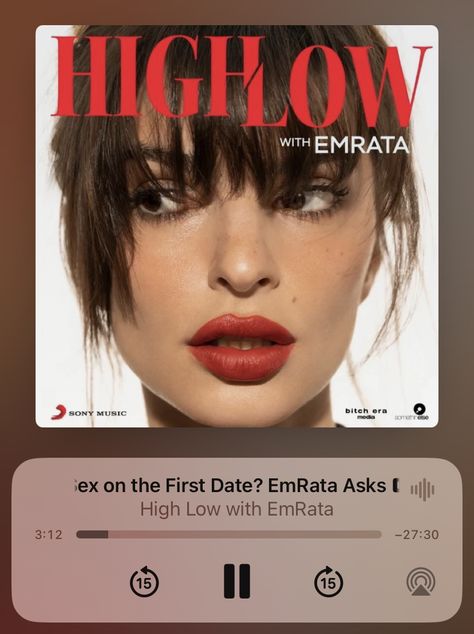 Emily Ratajkowski, Sony Music, First Date, Daily Mail, High & Low, High Low, Podcast, The First, Film