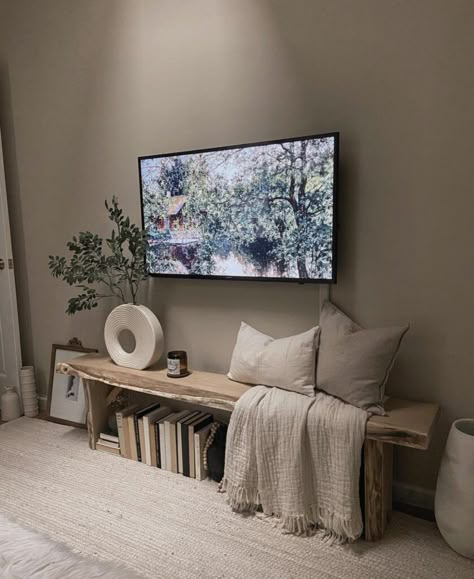 15 Small Living Room Ideas With TV That are Cozy and Clever - Life Prettified Tv Room Ideas Cozy, Small Living Room Look Bigger, Living Room Ideas With Tv, Room Ideas With Tv, Small Living Room Ideas With Tv, Small Tv Room, Room Look Bigger, Cute Living Room, Living Rooms Ideas