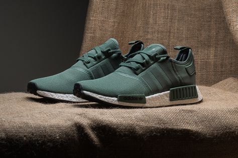 adidas Originals Unveils the NMD R1 in “Trace Green” Stylish Running Shoes, Adidas Originals Nmd R1, Day Fashion, Adidas Nmd R1, Nmd R1, Adidas Nmd, Trendy Sneakers, On Sneakers, Fashion World