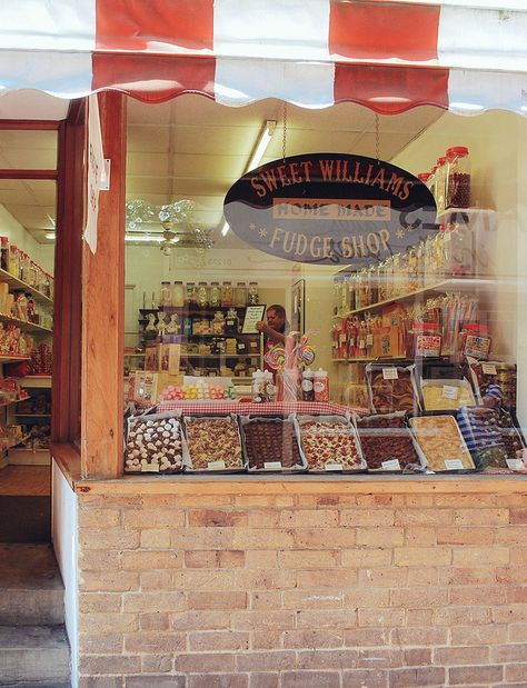 Sweet Williams Fudge Shop | Brighton | by Camila.rd Fudge Shop, Alexandria Bay, Ice Cream Business, We Were Liars, Sweet William, Window Displays, Candy Shop, Cake Shop, Window Display