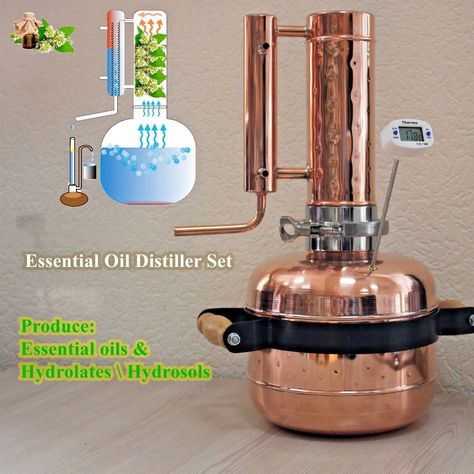 Impressive Distillation Helpful Strategies For Raw Food recipes for dinner Essential Oil Still, Oil Distiller, Essential Oils Properties, Distillation Apparatus, Oil Extraction, Essential Oil Distiller, Diy Soaps, Moonshine Still, Copper Still