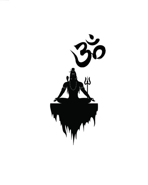 Shiva Silhouette, Shri Ram Wallpaper, Hanuman Tattoo, Om Tattoo Design, Rudra Shiva, Ram Wallpaper, Shiva Tattoo Design, Om Tattoo, Shiva Tattoo