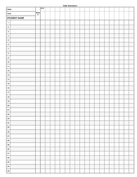 A collection of essential teacher forms in three formats (Microsoft Excel, PDF, and iWork Numbers): -Daily Grade book/record book-Daily atten... Roster Templates, Homeschool Attendance Sheet, Weekly Attendance Sheet Template, Homeschool Attendance Tracker, Homeschool Attendance Log, Classroom Check In Attendance, Attendance Sheet, Teacher Forms, Organization And Management