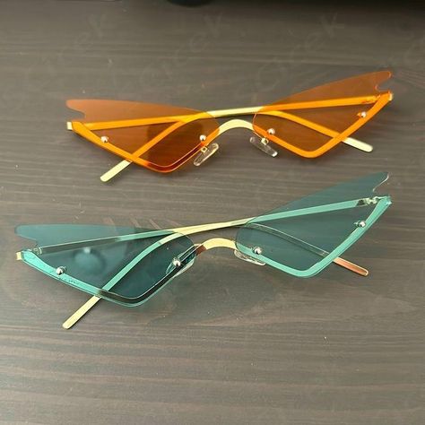 Rave Glasses, Target Wild Fable, American Eagle Aerie, Festival Inspo, Eye Fashion, Rave Accessories, Boho Y2k, Cute Womens, Rose Gold Sunglasses