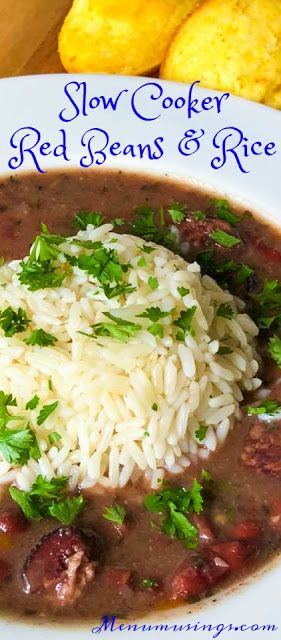 Dry Red Beans And Rice Crockpot, Southern Red Beans And Rice Crockpot, Crockpot Kidney Beans, Light Red Kidney Beans Recipes, Crockpot Red Beans And Rice With Sausage, Slow Cooker Red Beans And Rice, Crockpot Crowd, Red Beans And Rice Crockpot, Southern Red Beans And Rice Recipe