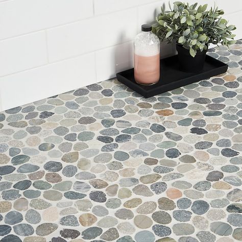 Shower Floor Tile Ideas, Pebble Mosaic Tile, Shower Floors, Pebble Floor, Pebble Tile, Outdoor Designs, Shower Floor Tile, Mosaic Floor, Pebble Mosaic