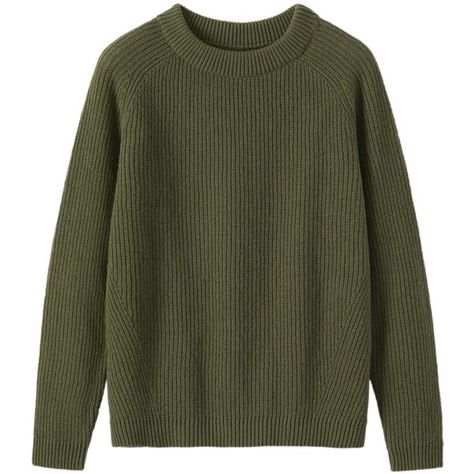 Toast Ribbed Wool Sweater ($190) ❤ liked on Polyvore featuring tops, sweaters, olive, ribbed top, army green sweater, olive sweater, long sweaters and collared sweater Long Green Sweater, Long Collar Shirt, Military Green Shirt, Fisherman Knit Sweater, Army Green Sweater, Raglan Sleeve Shirts, Olive Green Top, Olive Green Shirt, Olive Sweater