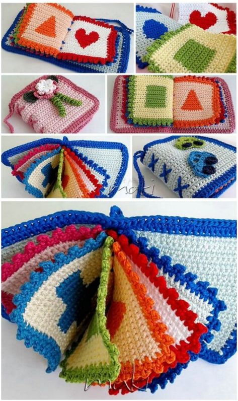 50 Most Adorable Crochet Baby Items You Need To Make Today - Huge collection of easy crochet baby necessity patterns. Comprehensive list of simple crochet patterns for baby clothes, blankets, booties, toys, and more. #crochet #crocheted #baby #toys #booties #patterns #babyprojects #giftideas Crochet Baby Toys Free Pattern Boys, Crochet Infant Toys Patterns, Quick Crochet Baby Toys, Crochet Ideas For Classroom, Crochet Preschool, Crochet Busy Book Free Pattern, Crochet Matching Game Pattern, Crochet First Birthday Gift, One Year Old Crochet Gifts