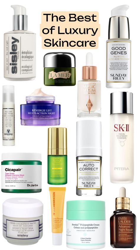 #skincare #beauty #luxury #luxuryskincare #lamer #chanel #sisley #drunkelephant #charlottetilbury #olehenricksen #drjart #drbrandt Expensive Skin Care Aesthetic, Skincare Expensive, Lamer Skincare, Luxury Skincare Aesthetic, Chanel Products Skin Care, Sisley Skincare, Skincare Luxury, Luxury Skincare Brands, Dr Brandt