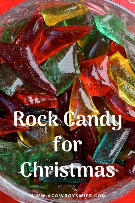 Christmas Glass Candy, Christmas Rock Candy Recipes, Essen, Flavored Rock Candy Recipe, Candy Rocks Recipe, Vinegar Candy Recipe, Homemade Pop Rocks Candy Recipes, Hard Rock Candy Recipe, Diy Rock Candy Easy