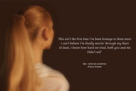 Eternal Sunshine Lyrics, Wallerpaper Aesthetic, Ariana Grande Songs Lyrics, Ariana Grande Lyrics, Ariana Grande Songs, Ahn Yujin, Ariana Grande Wallpaper, Eternal Sunshine, Aesthetic Photos