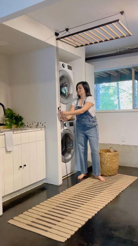 Laundry Drying Rack, Ceiling … curated on LTK Drying Rack Ceiling, Laundry Room Drying Rack, 1000 Lifehacks, Laundry Drying Rack, Drying Room, Laundry Rack, Laundry Room Renovation, Drying Rack Laundry, Laundry Closet