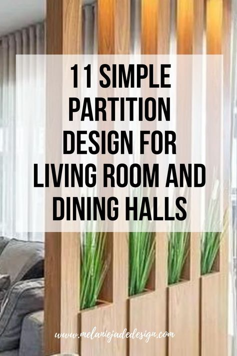 Redefine your space with elegance! ✨ Uncover 11 simple yet impactful partition designs to seamlessly separate your living room and dining hall. Enhance flow, maximize space, and elevate aesthetics with these innovative dividers. Tailor your home's ambiance by striking the perfect balance between openness and intimacy. 🏡🍽🛋 #PartitionMagic #RoomDesign #FunctionalElegance Home Partition Ideas Divider Walls, Living Room Dining Room Partition Ideas, Living Room Designs With Partition, Entry Separation Wall, Restaurant Partition Design Ideas, Partition Hallway Living Room, Cabinet Partition Room Dividers, Small House Partition Ideas, Open Plan Living And Dining Decor