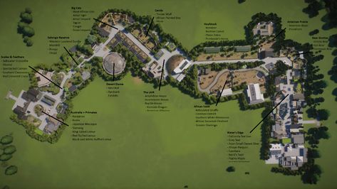 Zoo Planet Ideas, Planet Zoo Layout, Planet Zoo Layout Ideas, Zoo Layout, Planet Ideas, Epic Landscape, Workstation Ideas, Zoo Boo, Animal Enclosures