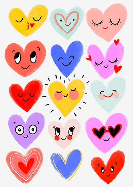 Magrikie : Illustration : valentine's / romance Pretty Illustration Art, Feel Good Illustration, Togetherness Illustration, Gummy Bear Illustration, Valentines Day Illustration Design, Love Illustration Couple, Valentine’s Day Art, Valentines Doodles, Cute Heart Designs