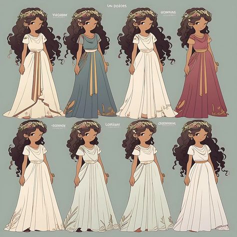 Ancient Greece Outfit Ideas, Ancient Greece Dress, Greek Goddess Aesthetic Outfits, Kotlc Outfits, Greek Outfit Ideas, Ancient Greece Clothing, Ancient Greek Dress, Greek Goddess Aesthetic, Roman Clothing