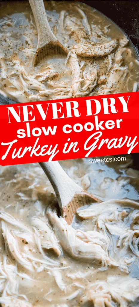 crockpot-turkey-in-gravy-yum Turkey And Gravy Recipes, Wild Turkey Recipes Crockpot, Turkey In Gravy, Turkey And Gravy, Turkey Breast Crockpot, Creamed Turkey, Wild Turkey Recipes, Turkey Crockpot Recipes, Fall Drink Recipes