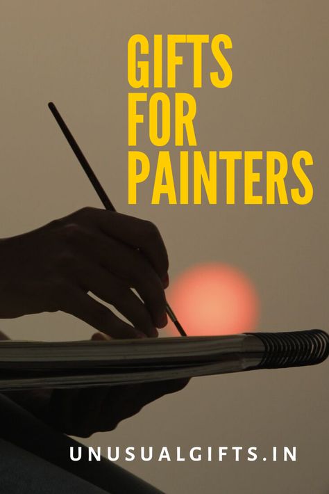 Gifts for Painters #paintergifts #giftsforpainters #unusualgifts Gifts For Painters Artists, Gifts For Painters, Gift Ideas For Artists, Gifts For Artists, Gray Headboard, Painter Gifts, Artist Apron, Leather Bound Journal, Out Of The Blue