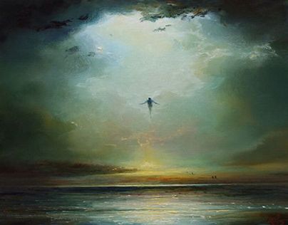 Mariusz Lewandowski, The Sky, Oil Painting, Sun