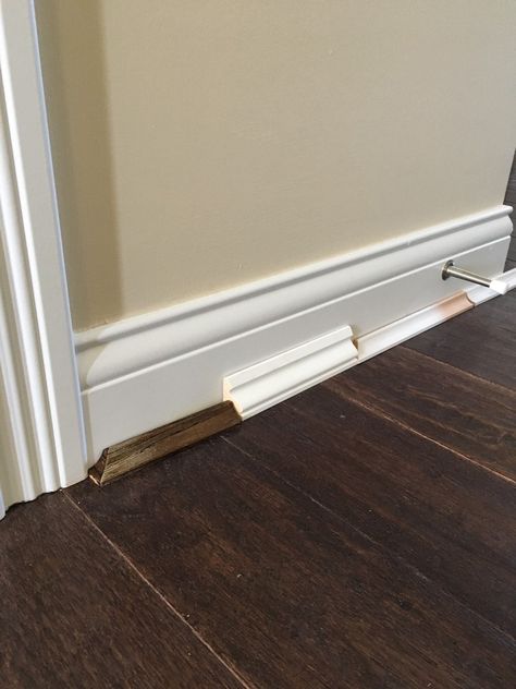 Floor Trim Ideas Baseboards, Shoe Moulding, Wall Trim Molding, White Baseboards, Wood Baseboard, Baseboard Moulding, In A Pickle, Franklin Homes, Baseboard Trim