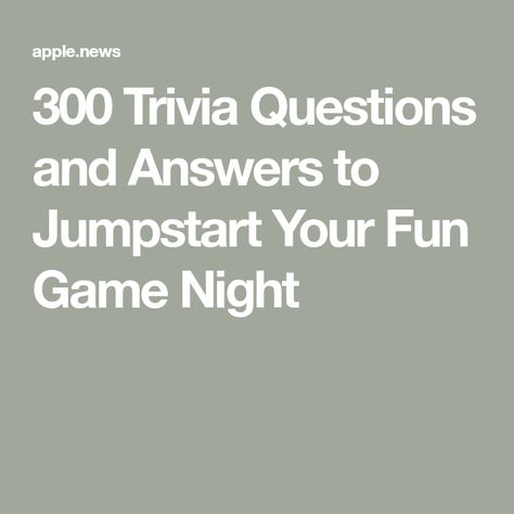 300 Trivia Questions and Answers to Jumpstart Your Fun Game Night Womens Trivia Questions, Trivia Night Questions And Answers, Trivia Themes Ideas, Pyramid Game Show Questions, Lds Trivia Questions And Answers, Best Trivia Questions And Answers, Diy Trivia Night, Trivia Games For Groups, Family Trivia Questions And Answers