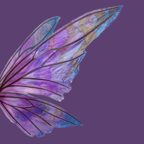 purple wing Purple Fairy Wings, Wings Photography, Disney Fairies Pixie Hollow, Purple Galaxy Wallpaper, Pixie Wings, Fire Fairy, Elf Art, Picture Prompts, Wings Art