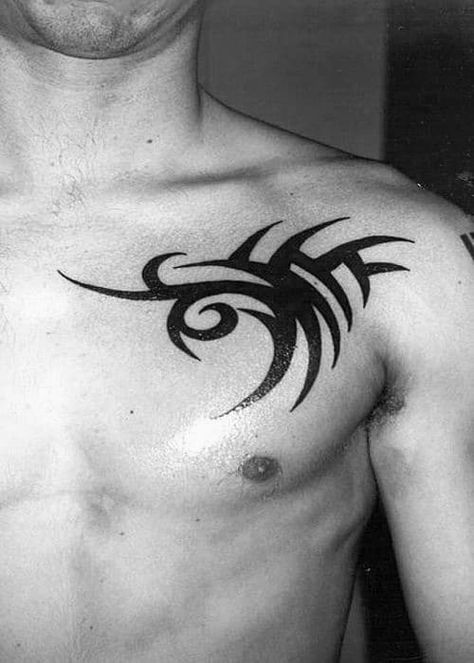 Simple Chest Tattoo, Chest Tattoo Simple, Mens Quotes, Chest Tattoos For Men, Christian Sleeve Tattoo, Full Chest Tattoos, Small Chest Tattoos, Light Tattoo, Tattoo Inspiration Men