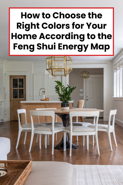 According to Anjie Cho, feng shui practitioner, interior architect, and co-author of Mindful Living: A Guide to the Everyday Magic of Feng Shui, the bagua can be applied much more broadly. She thinks of it as less of a map and more of a mandala that can help you make a number of different home decor decisions—including choosing the right hues. Feng Shui House Layout Floor Plans, Bagua Map Feng Shui Home, Feng Shui Home Layout, Feng Shui Colors Home, Bagua Map Feng Shui, Feng Shui Energy Map, Feng Shui Dining Room, Feng Shui House Layout, Feng Shui Bagua Map