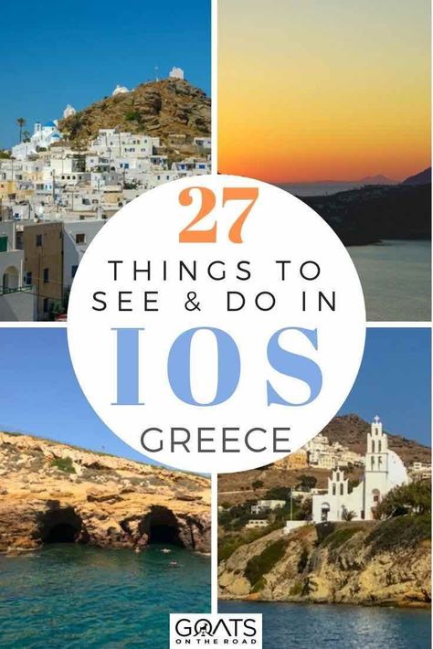 Planning to travel to the Greek Islands in Europe? Put Ios on your bucket lists, there's so many things to do in this beautiful destination. You can go hiking, watch amazing sunsets, relax at beaches, eat delicious food and more. We’ve got the tips for your vacations in our ultimate Ios Greece guide! | #traveltips #greekislands #wanderlust Earth Trekkers, Bucket List Europe, Ios Greece, Naxos Greece, Backpacking Europe, Visiting Greece, Amazing Sunsets, Koh Tao, Best Beaches