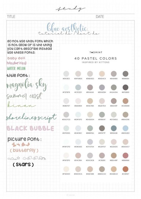 #Color_Palette_Note_Taking #Goodnotes_Pen_Settings #Good_Notes_Fonts #Notes_Hacks Note Design Layout, Good Notes 6, Good Notes Fonts, Good Notes Aesthetic, Goodnotes Pen Color Code, Fonts Recommendations, Tablet Notes, Digital Planner For Ipad, How To Stay Organized