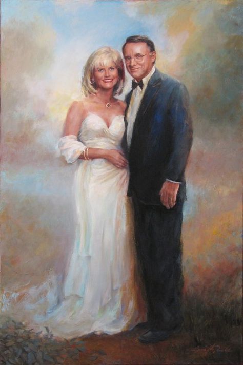 Portrait Paintings, Paintings Of Couples, Formal Couples, Potrait Painting, Couple Painting, Paintings And Drawings, Illustration Wall Art, Fine Art Portraits, Couple Art