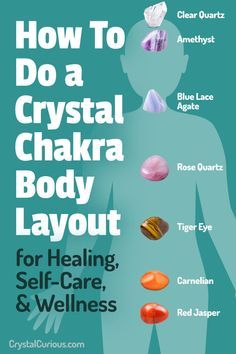 How to Do a Crystal Chakra Body Layout for Wellness + Healing. I recommend this for beginners as well as people who have been working with crystals for a while. Why? Because it supports all your chakras at once, greatly speeding up healing. Read spiritual articles & guides to crystal healing, positive energy, & wisdom for lightworkers at crystalcurious.com. #crystalhealing #crystals #crystalcurious #chakras #healing #energy Body Layout, Healing Self, Power Workout, Chakra Health, Chakra Heilung, Crystal Chakra, Energy Healing Reiki, Spiritual Crystals, Crystal Therapy