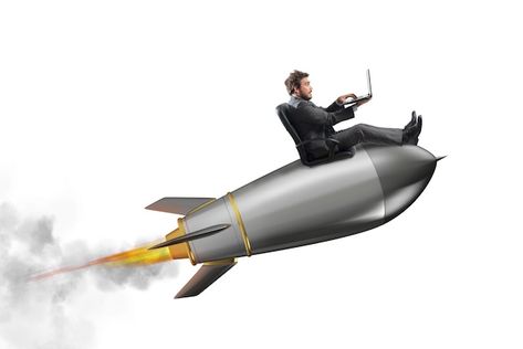 Photo businessman holding a small rocket... | Premium Photo #Freepik #photo #improve #business-improvement #grow #company-growth Professional Growth, Premium Photo, Business Man, Rocket, Start Up, Hold On, Stock Photos