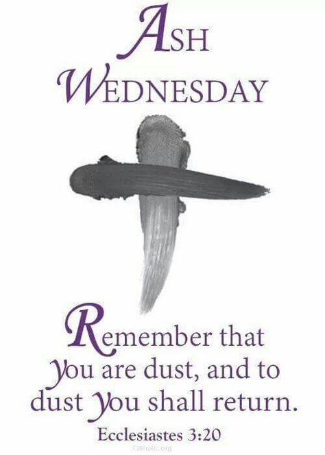 Ash Wednesday marks the beginning of #Lent! What sacrifice have you prepared to make for the next 40 days? Ash Wednesday Images, Ash Wednesday Quotes, Ash Wednesday Prayer, Lent Season, Catholic Lent, Gods Quotes, Lent Prayers, Lenten Season, Wednesday Quotes