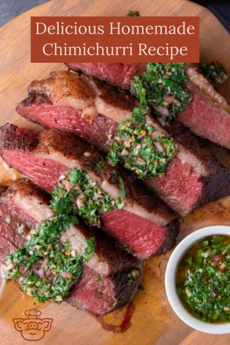 Delicious Homemade Chimichurri Sauce Recipe - The BBQ Buddha Topping For Steak, Churrasco Recipe, Steak Chimichurri, Steak With Chimichurri, Marinated Skirt Steak, Steak With Chimichurri Sauce, Chimichurri Sauce Recipe, Easy Dinner Options, Chimichurri Recipe