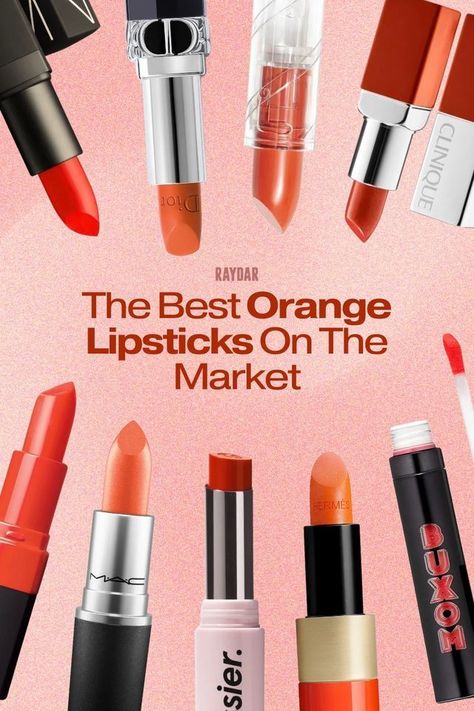 Orange lipsticks don’t get enough credit. Look through our favorite shades from Buxom, MAC, and Glossier, plus formulas that stay put all day. Red Orange Lipstick, Orange Lipstick, Soft Corals, Bold And Beautiful, Coral Orange, Matte Lipstick, Lipsticks, Red Carpet, Coral