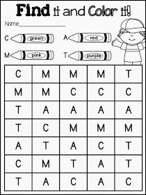 Letter Identification Activity for Preschool or Kindergarten. Make each letter a different color! Identify Letters Activities, Pre K Learning Activities Teaching, Kindergarten Alphabet Activities, Kindergarten Arts And Crafts, Letter Identification Worksheets, Valentines Scripture, Kindergarten Spelling, Find And Color, Letter Recognition Worksheets