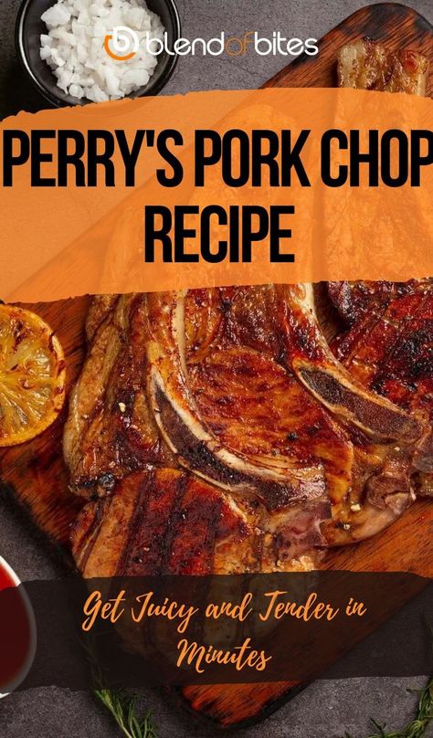 Perrys Steakhouse Pork Chop Copycat, Perry's Pork Chop Recipe, Brine For Pork, Pork Chop Sauce, Pork Chop Brine, Smoked Pork Chops, Alfredo Sauce Recipe Homemade, Marinated Pork Chops, Pork Chop Recipe