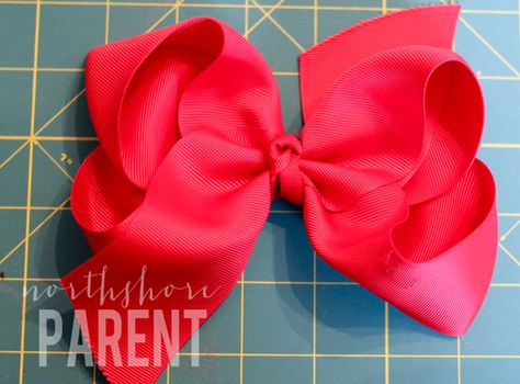 Boutique Bow Tutorial, Girls Hair Bows Diy, Big Hair Bows, Hair Bow Tutorial, Bows Diy Ribbon, Bow Tutorial, Handmade Hair Bows, Boutique Hair Bows, Boutique Bows