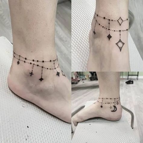 Ankle Bracelet Tattoo