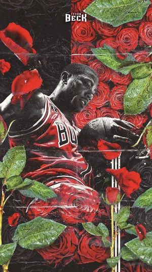 Dope Red Wallpaper, D Rose Wallpaper Nba, D Rose Basketball, Derrick Rose Wallpapers, Rose Bulls, Wallpaper Mawar, Rose Nba, Basketball Artwork, Bulls Wallpaper