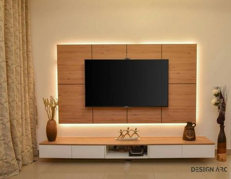 टीवी Unit, Tv Wall Cabinets Bedroom, Tv Unit Diy Ideas, Hall Tv Design, Tv Panels For Bedroom, Diy Tv Panel Wall, Diy Tv Unit Ideas, Tv Panel For Bedroom, Tv Unit Design Modern For Bedroom