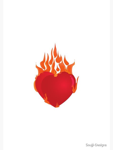 Heart On Fire, Fire Heart, Notebook Design, Life Photo, Vibrant Orange, Heart On, On Fire, Bright Red, Red Heart