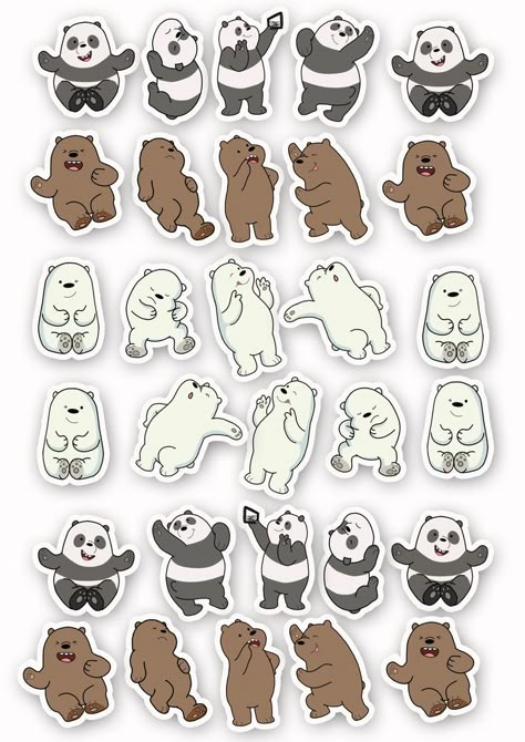 Cute Stickers To Print Aesthetic, Print Stickers Aesthetic, Sticker Printable Aesthetic, Cute Aesthetic Stickers Printable, Sticers Idea, Bare Bears Stickers, Aesthetic Stickers For Journal, Stickers Printable Aesthetic, Aesthetic Stickers Printable