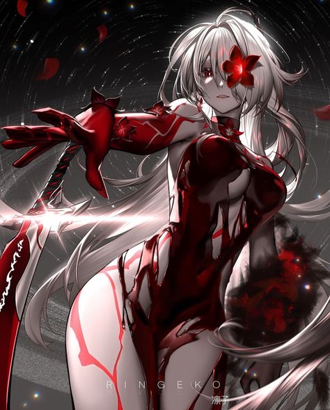 Hair Color Pale Skin, Star Rail Honkai, Body Markings, Red Hands, Hair Over One Eye, Anime Artwork Wallpaper, Graphic Design Fun, Anime Baby, Character Wallpaper