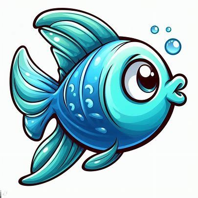 single fish cartoon clipart images - Pencipta Imej daripada Microsoft Designer Drawing Of Fish, Fish Cartoon Images, Tortoise Cartoon, Fish Art Painting, Fish Animation, Cartoon Lizard, Rangoli Painting, Cute Cartoon Fish, Drawing Fish