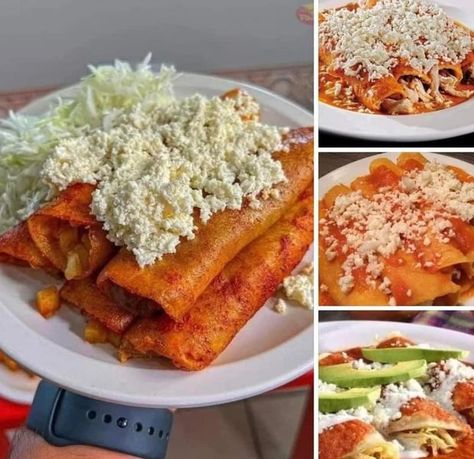 Receta de Comida Casera | RECETAS DE ENCHILADAS ROJAS ❤️🤤 | Facebook Enchiladas Rojas, Chile Guajillo, Tortillas, Mexican Food, Mexican Food Recipes, Food To Make