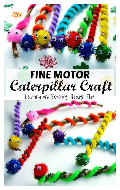 Colourful Crafts, Caterpillar Crafts, Hungry Caterpillar Craft, Hungry Caterpillar Activities, Nature Hunt, Caterpillar Craft, Grasshoppers, Learn Crafts, The Very Hungry Caterpillar