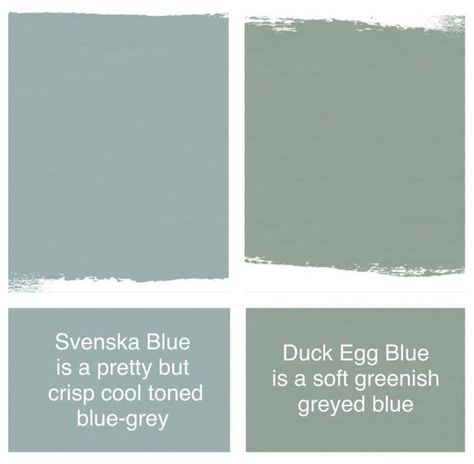 Differences between Duck Egg Blue vs Svenska Blue Chalk Paint® in Litres | The Purple Painted Lady Duck Egg Blue Annie Sloan, Chalk Paint Colours, Duck Egg Blue Paint, Duck Egg Blue Bedroom, Purple Painted Lady, Annie Sloan Chalk Paint Colors, Annie Sloan Colors, Green Baby Room, Annie Sloan Painted Furniture